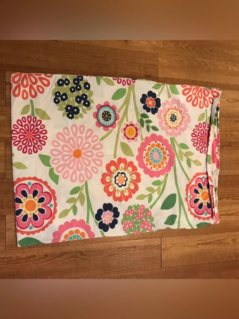 Pottery Barn PB TEEN BELLA Floral Bright Colorful Flowers Standard PillowCase